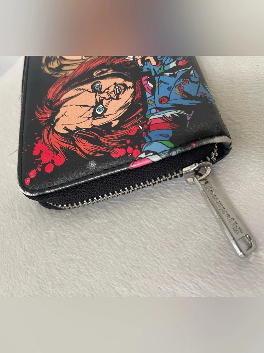 Loungefly Chucky Black Zip Wallet